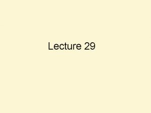 Lecture 29 ResultsBased Management Logical Framework Approach Topics