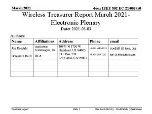 March 2021 doc IEEE 802 EC210024 r 0