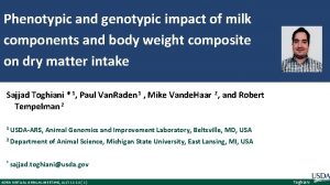 Phenotypic and genotypic impact of milk components and