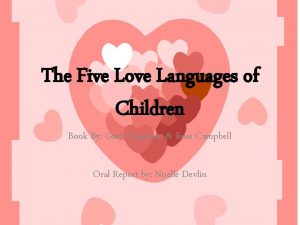 The Five Love Languages of Children Book By