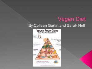 Vegan Diet By Colleen Gartin and Sarah Neff