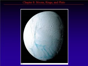 Chapter 8 Moons Rings and Pluto Chapter 8