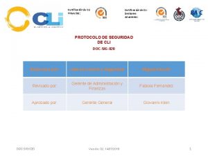 Certificacin de CLI Proyectos Certificacin de CLI Gestiones