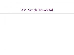 3 2 Graph Traversal Connected Component Connected component