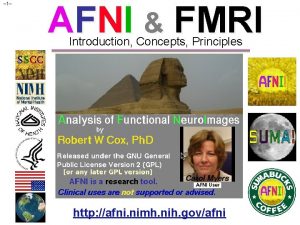 1 AFNI FMRI Introduction Concepts Principles http afni