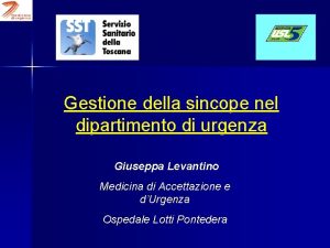 Gestione della sincope nel dipartimento di urgenza Giuseppa