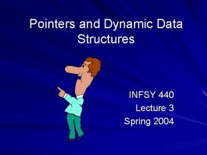 Pointers and Dynamic Data Structures INFSY 440 Lecture