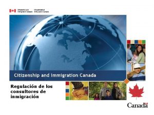 Regulacin de los consultores de inmigracin Resumen Resumen