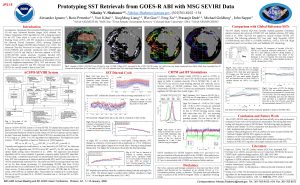 JP 2 15 Prototyping SST Retrievals from GOESR