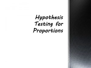 Null Hypothesis Ho This hypothesis is the hypothesis