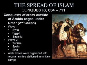 THE SPREAD OF ISLAM CONQUESTS 634 711 Conquests