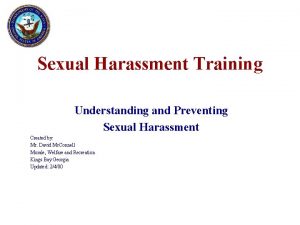 Sexual Harassment Training Understanding and Preventing Sexual Harassment