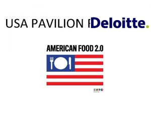 USA PAVILION FOR EXPO MILANO SITE WWW EXPO