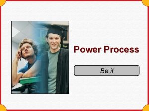 Power Process Be it Why should you be