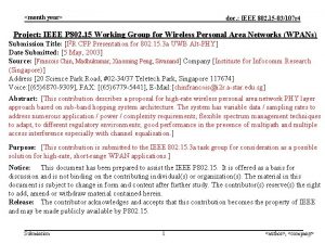 month year doc IEEE 802 15 03107 r