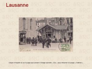 Lausanne Cliquer nimporte o sur la page pour