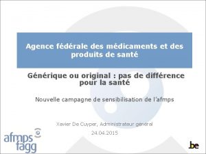 Agence fdrale des mdicaments et des produits de