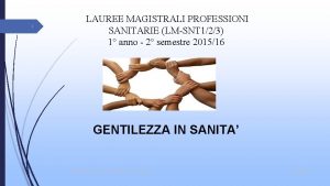 1 LAUREE MAGISTRALI PROFESSIONI SANITARIE LMSNT 123 1