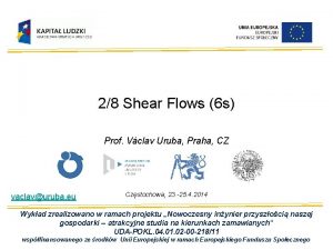 28 Shear Flows 6 s Prof Vclav Uruba