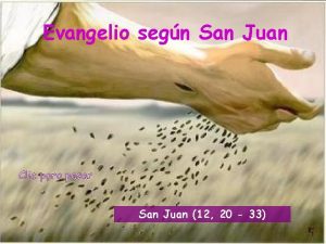 Evangelio segn San Juan 12 20 33 Lectura