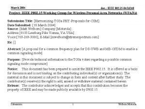 March 2004 doc IEEE 802 15 04163 r