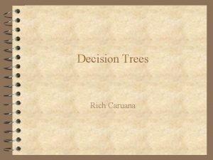 Decision Trees Rich Caruana A Simple Decision Tree