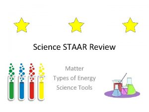 Science STAAR Review Matter Types of Energy Science