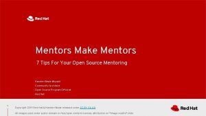 Mentors Make Mentors 7 Tips For Your Open