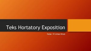 Teks Hortatory Exposition Kelas XI Lintas Minat Pengertian