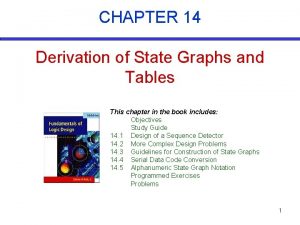 CHAPTER 14 Derivation of State Graphs and Tables