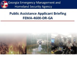 Georgia Emergency Management and Homeland Security Agency Public