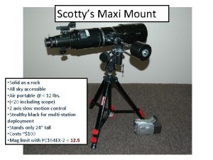 Scottys Maxi Mount Solid as a rock All