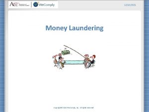 12162021 Money Laundering Copyright 2010 We Comply Inc