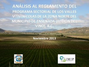 ANLISIS AL REGLAMENTO DEL PROGRAMA SECTORIAL DE LOS