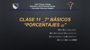 Saint Gaspar College Misioneros de la Preciosa Sangre