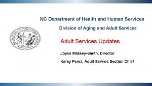 NC Department of Health and Human Services Division