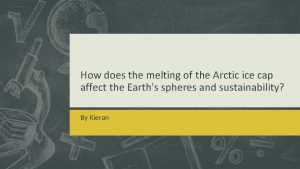 How does the melting of the Arctic ice
