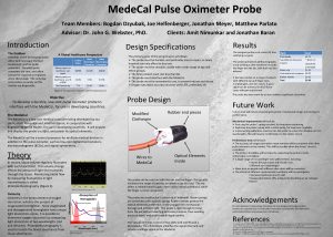 Mede Cal Pulse Oximeter Probe Team Members Bogdan