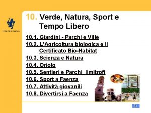 10 Verde Natura Sport e Tempo Libero 10