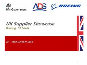 UK Supplier Showcase Boeing St Louis 16 18