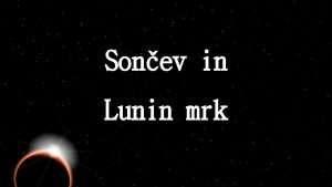 Sonev in Lunin mrk M R K Pojav