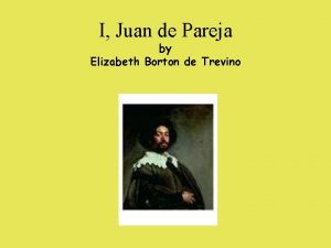 I Juan de Pareja by Elizabeth Borton de