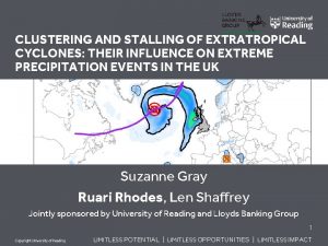 CLUSTERING AND STALLING OF EXTRATROPICAL CYCLONES THEIR INFLUENCE