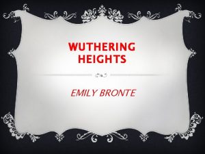 WUTHERING HEIGHTS EMILY BRONTE EXTENDED ESSAY TEXT 2