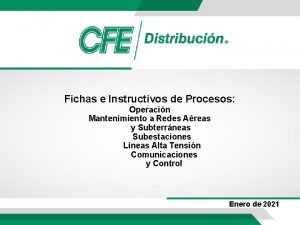 Fichas e Instructivos de Procesos Operacin Mantenimiento a