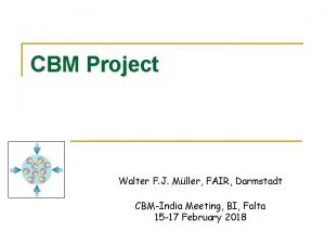 CBM Project Walter F J Mller FAIR Darmstadt