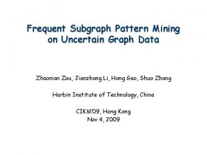 Frequent Subgraph Pattern Mining on Uncertain Graph Data