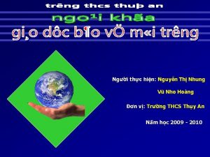 Ngi thc hin Nguyn Th Nhung V Nho