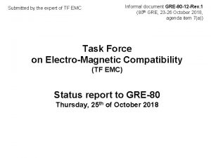 Informal document GRE80 12 Rev 1 80 th