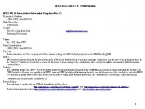 IEEE 802 16 m CTC Performance IEEE 802